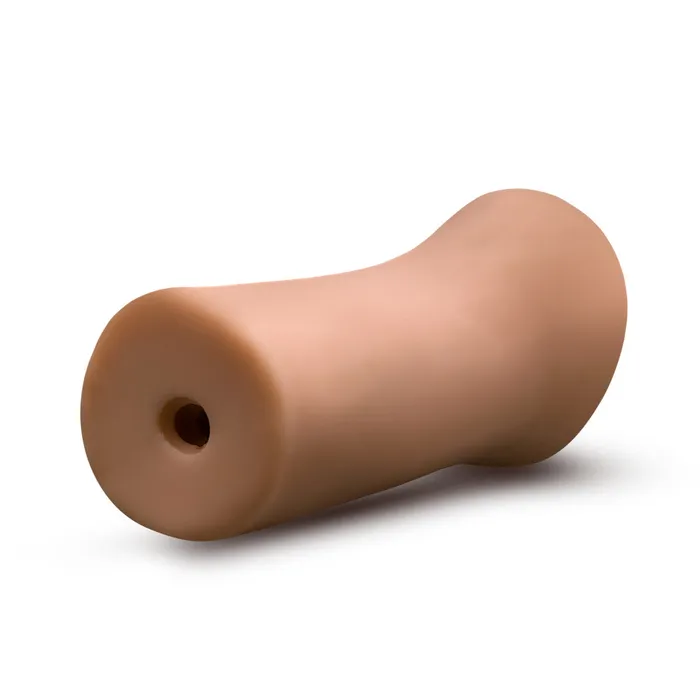 Enlust By Blush Molly AI Male Masturbator Tight Ribbed Canal Made With X5 Plus Ultra Soft Realistic Vaginal Feel Open Ended To Fit All Sizes Tan Blush Male Sex Toys