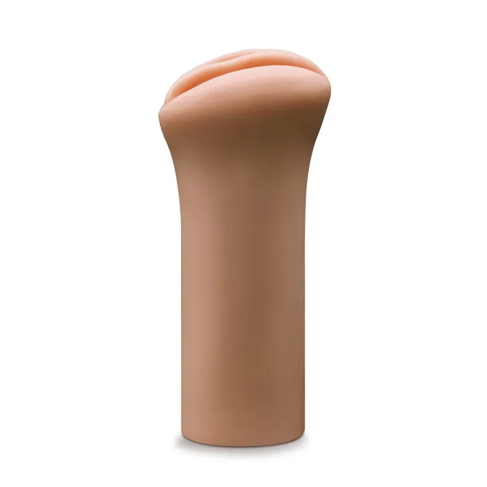 Enlust By Blush Molly AI Male Masturbator Tight Ribbed Canal Made With X5 Plus Ultra Soft Realistic Vaginal Feel Open Ended To Fit All Sizes Tan Blush Male Sex Toys