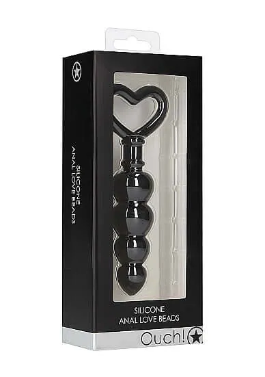 Ouch Silicone Anal Love Beads Elevate Your Sensual Experience SHOTS AMERICA Male Sex Toys