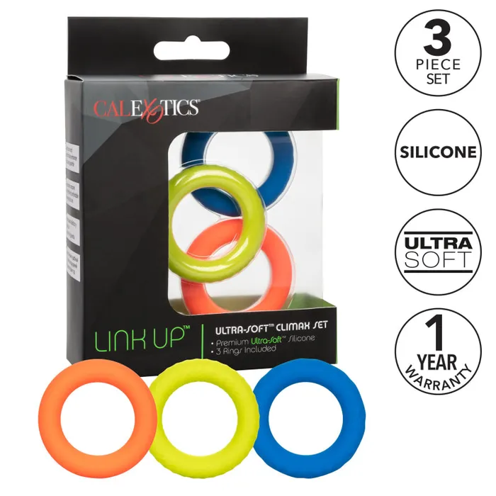 Calexotics Male Sex Toys Link Up UltraSoft Climax Set Calexotics Male Sex Toys Link Up UltraSoft Climax Set