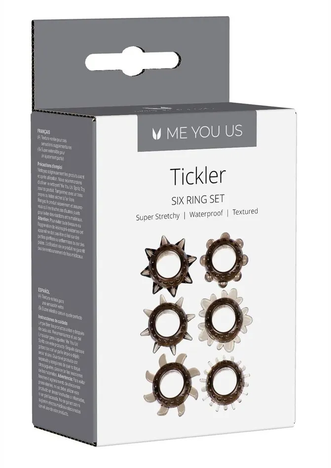 Male Sex Toys ME YOU US Tickler Ring Set Assorted Textured Cock Rings Me You Us Male Sex Toys ME YOU US Tickler Ring Set Assorted Textured Cock Rings Me You Us