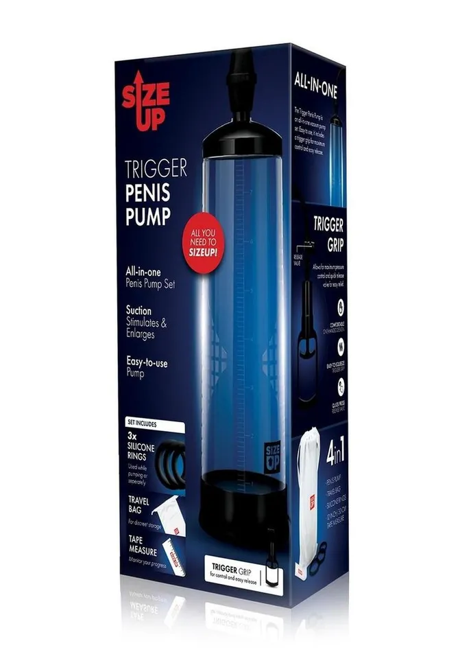 Male Sex Toys Size Up Trigger Penis Pump Size Up